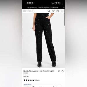 GUESS rhinestone jeans